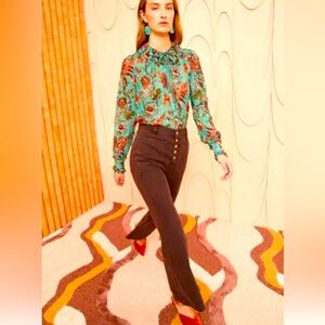 Ulla Johnson Lou Jeans in Mahogany size 27